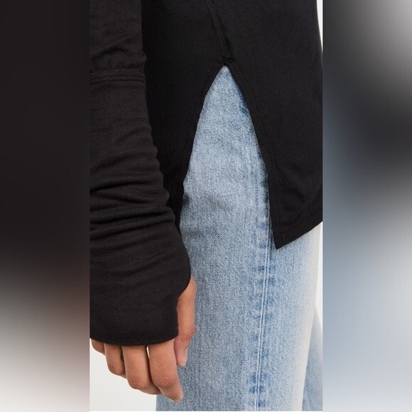 Free People Fresh And Clean Top Black Sz XS - Picture 5 of 7